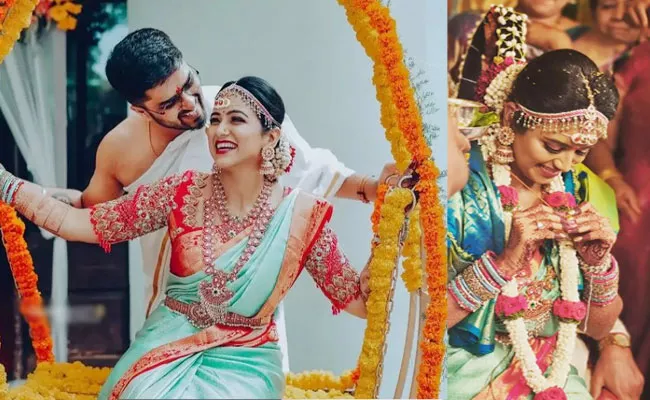 Kannada Actress Rashmi Prabhakar Ties Knot With Nikhil Bhargav, Pics Inside - Sakshi