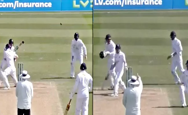 Umpire Shocking Decision Give Batter Out County Match Goes Viral - Sakshi