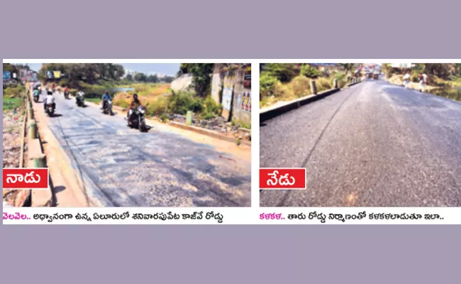 Roads Connecting The district Centers Congested - Sakshi