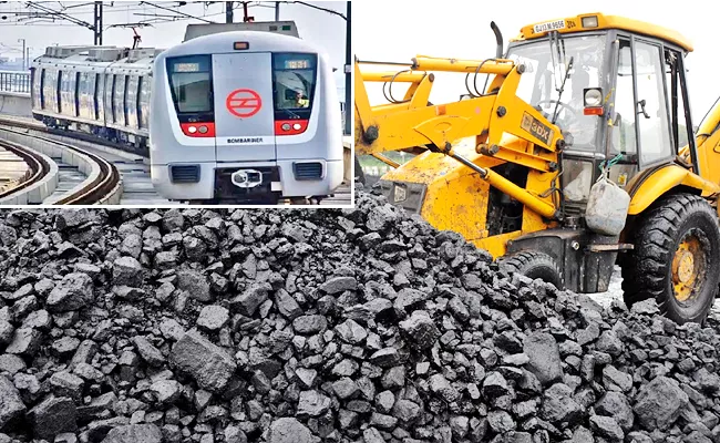 Coal Crisis Delhi Government Warns Supplying Power Metro And Hospitals - Sakshi