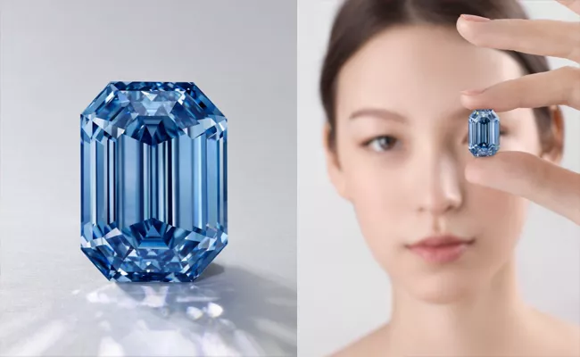 15 Carat World Largest Blue Diamond Sells in Hong Kong Auction - Sakshi