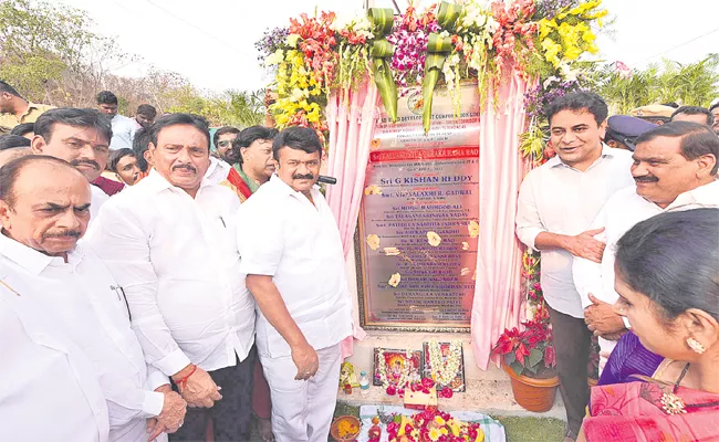 K Tarakaramarao Inaugurated Another Three Link Roads - Sakshi