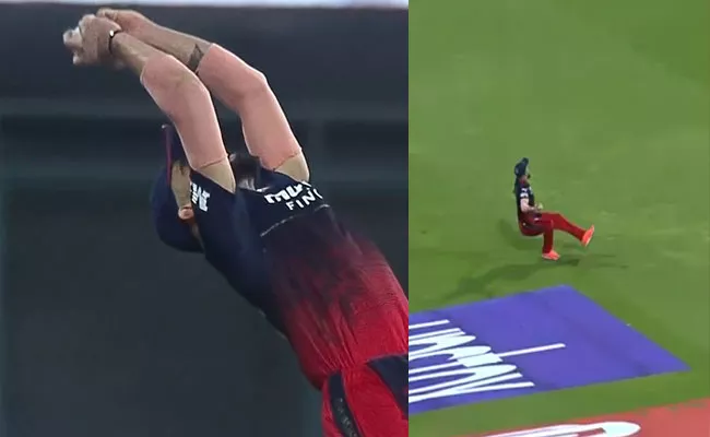 IPL 2022: Virat Kohli Out-Standing Back-Tumbling Catch Viral Vs RR - Sakshi