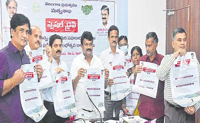 Minister Talasani Srinivas Yadav Release Special Drive Poster - Sakshi