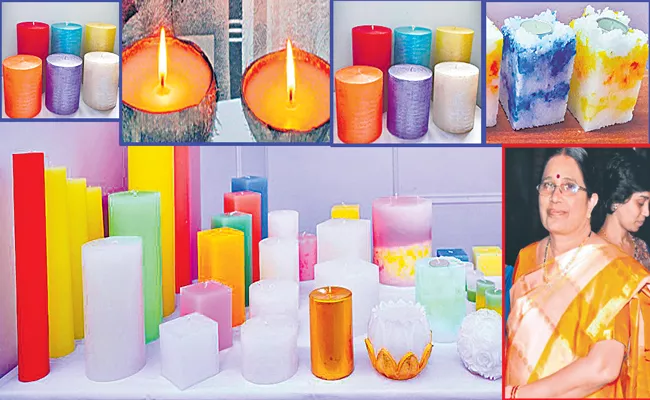 Sujatha Medabala: Started Manufacturer of custom made candles - Sakshi