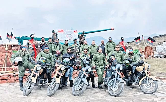 Army Group Bike Rally 18 Days 12 Thousand Kilometers - Sakshi