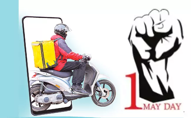 Delivery Services Employees Challenges May Day Special - Sakshi