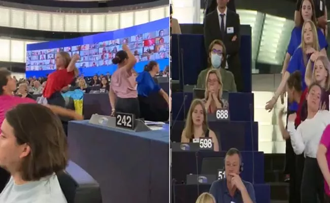 Netizens Fire On European Parliament Dance - Sakshi