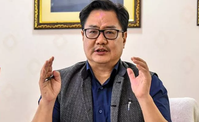 Sedition Row: Law Minister Kiren Rijiju Recats SC Orders - Sakshi