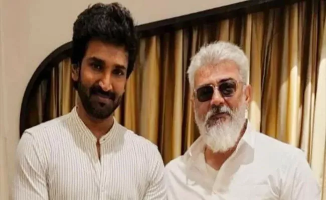 Aadhi Pinisetty Meets Ajith Kumar in Hyderabad - Sakshi