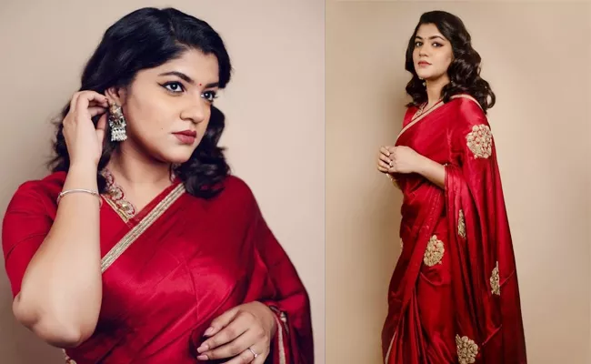 Fashion: Aparna Balamurali In Raw Mango Brand Saree Worth 95k - Sakshi