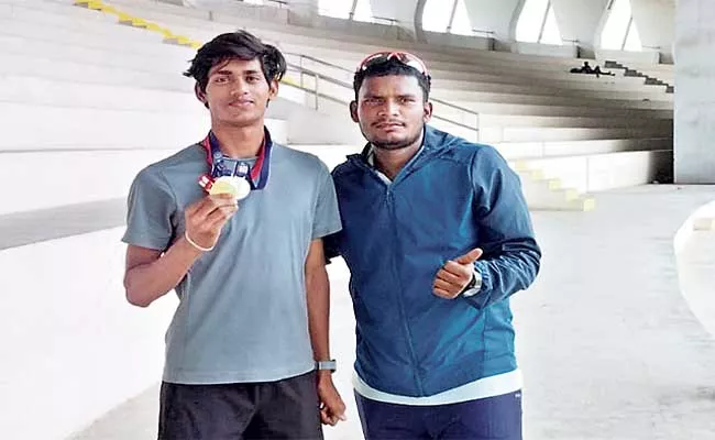 Nitin Nayak Wins Two Medals In Telangana Under 20 Athletics Championship - Sakshi