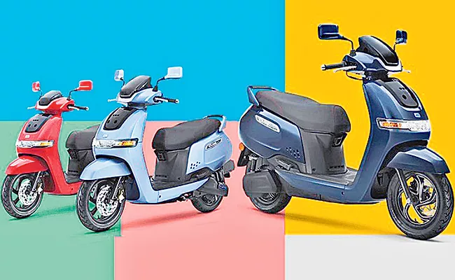 TVS Launched Its I cube e scooter In Hyderabad Market - Sakshi