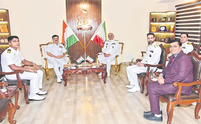 Iran Navy team meets ENC chief - Sakshi