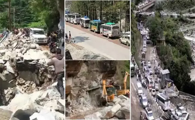 Uttarakhand: Yamunotri Highway Safety Wall Collapses 10000 People Stranded - Sakshi