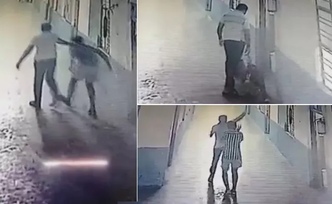 Korutla Minority Gurukula College Deputy Warden Beating Student CC Camera Visuals - Sakshi