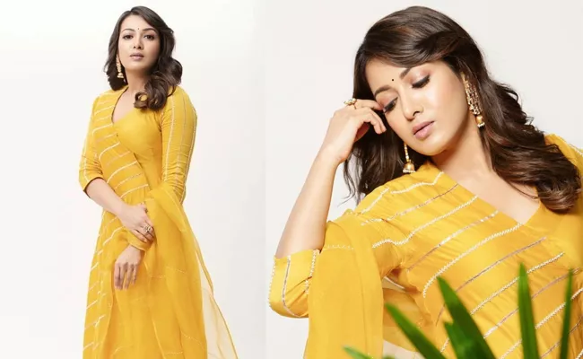 Fashion: Catherine Tresa In Deep Thee Brand 32K Worth Kurti Stunning Look - Sakshi