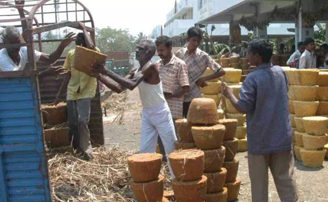 Anakapalle Jaggery Market Activities Resumed - Sakshi