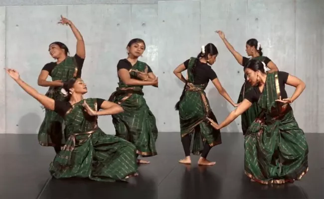 Viral Video: Choreographer Blends Cultural Boundaries In Hybrid Bharatnatyam - Sakshi