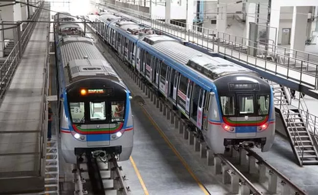 Hyderabad Metro Rail Started Second Phase Of The Metro Route - Sakshi