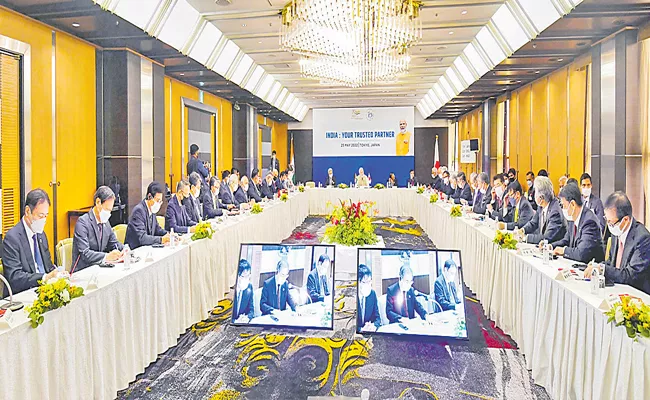 PM Narendra Modi chairs Business Roundtable in Tokyo - Sakshi