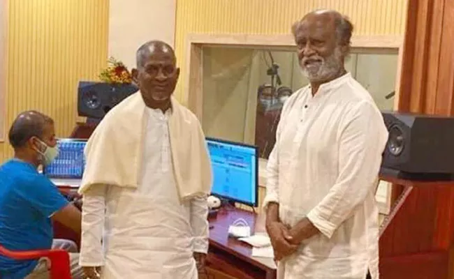 Ilaiyaraaja Meets Rajinikanth At Poes Garden In Chennai - Sakshi