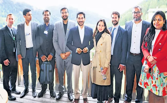 CM Jagan Davos Tour Visakapatnam as Unicorn Startups hub - Sakshi