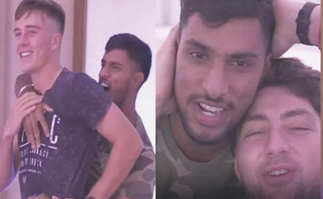 IPL 2022: MI Tilak Varma Hilarious Prank On Tim David Dewald Brevis Viral - Sakshi