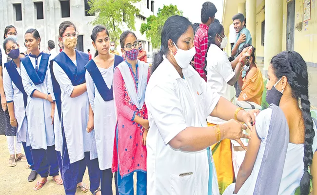 Corona vaccine distribution in Andhra Pradesh is growing rapidly - Sakshi