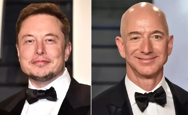  Elon Musk Advice To Second Richest Person Bezos - Sakshi