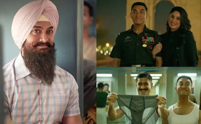 Aamir Khan Naga Chaitanya Laal Singh Chaddha Trailer Released In T20 Final Match - Sakshi