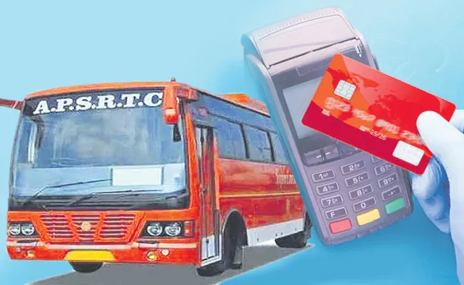 Digital payments in APSRTC buses Andhra Pradesh - Sakshi