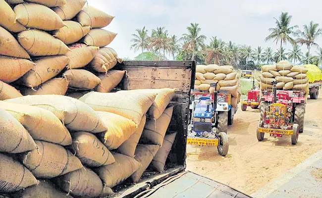 Online Crop sales for farmers with Andhra Pradesh Govt Support - Sakshi