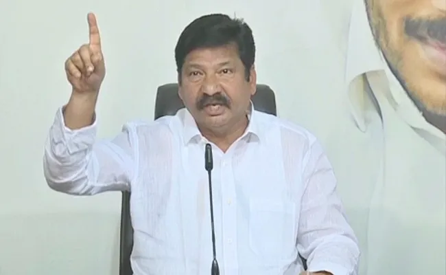 Minister Jogi Ramesh Slams Chandrababu at Tadepalli - Sakshi