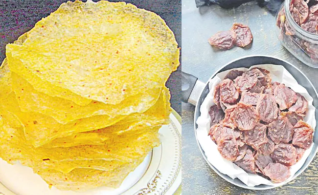 Recipes In Telugu: Ragula Appadalu Lasan Papad Potato Papad - Sakshi