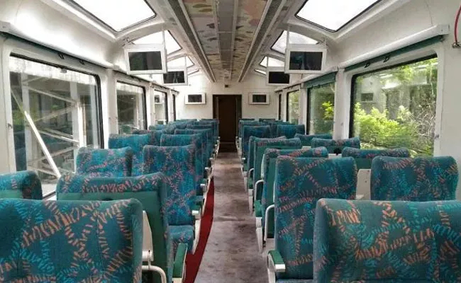 Glass Domed Vistadome Coach Now Attached Koraput Special Express Train - Sakshi