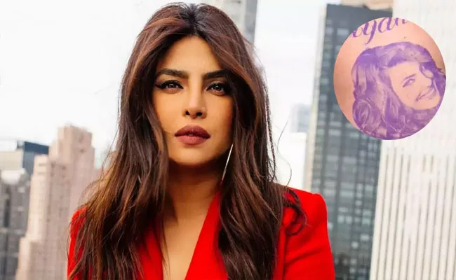 Singer Akash Ahuja Gets Priyanka Chopra Face Tattooed On His Back - Sakshi