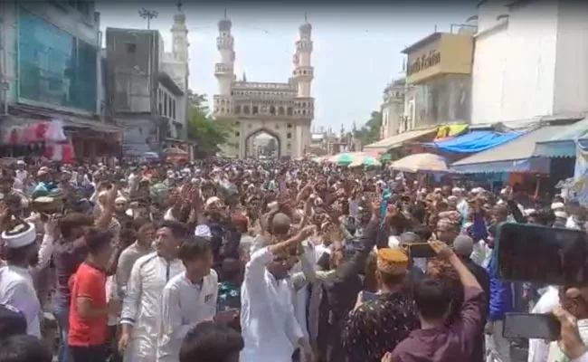 Rally Of Muslim Communities Against BJP At Charminar - Sakshi