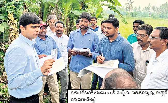 Collector‌ Ordered Timely Land Re Survey - Sakshi