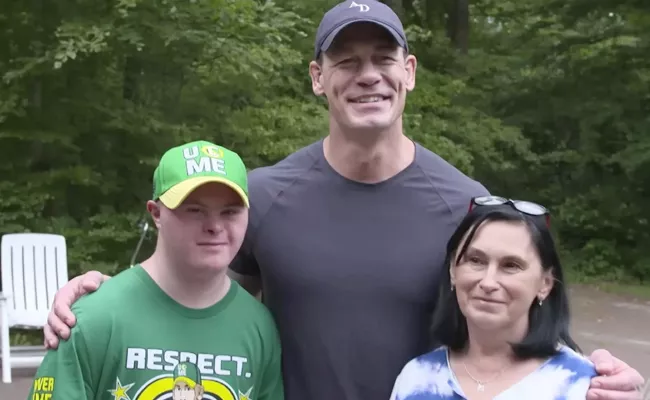 John Cena Meets Fan With Down Syndrome From Ukraine - Sakshi