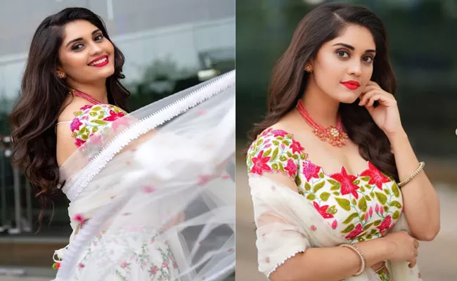 Surabhi Puranik White Lehenga Cost Will Surprise You - Sakshi