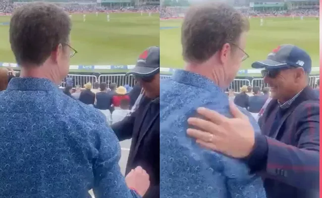 Eng Vs NZ 2nd Test: Joe Root And Ollie Pope Fathers Hug Each After Sons Tons - Sakshi