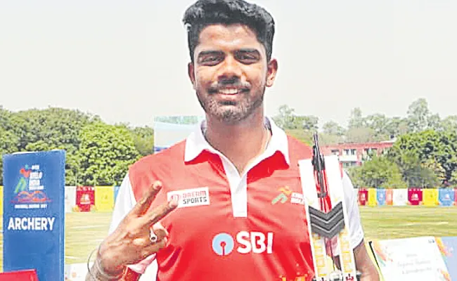 Khelo India Youth Games: AP Archer Venkatadri Won Gold - Sakshi