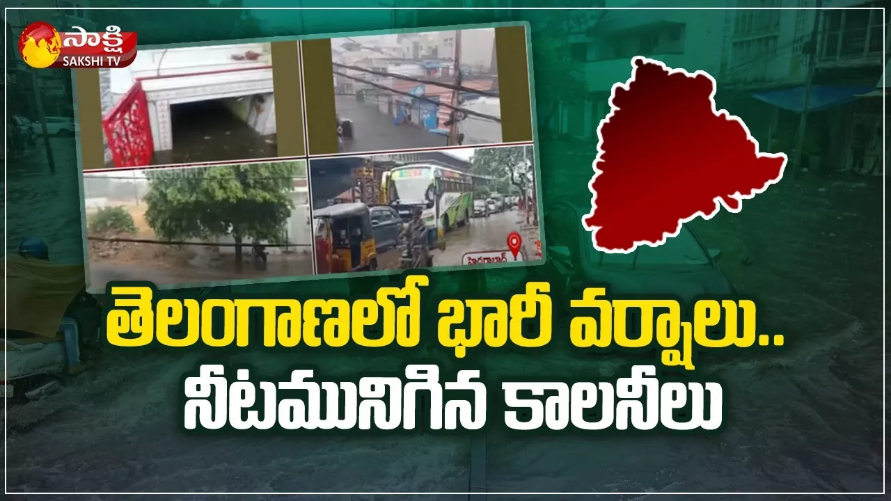 Heavy Rains in Telangana: Public Face Problems With Flood Water