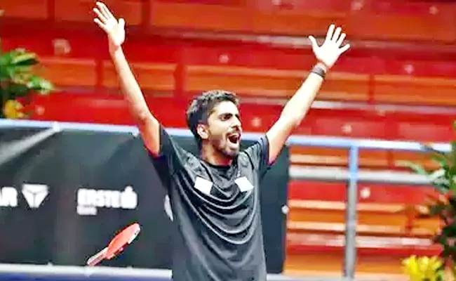 Indian Table Tennis No1 Satyan Gnanashekaran Won Match Vs World 6th Rank - Sakshi