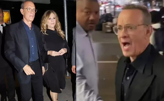 Tom Hanks Get Fire On Fans After They Push His Wife Rita Wilson - Sakshi