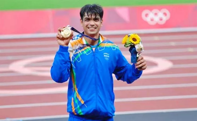 Olympic Champion Javelin Thrower Neeraj Chopra Wins Gold Kuortane Games - Sakshi