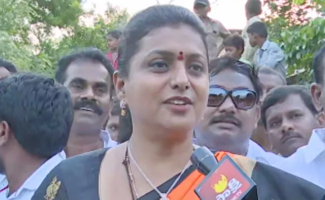 Minister RK Roja Election Campaign For Vikram Reddy - Sakshi