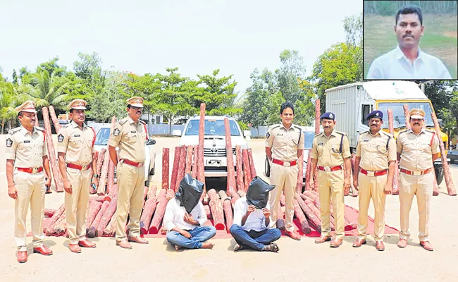 Interstate smuggler Perumal was arrested by Chittoor police - Sakshi