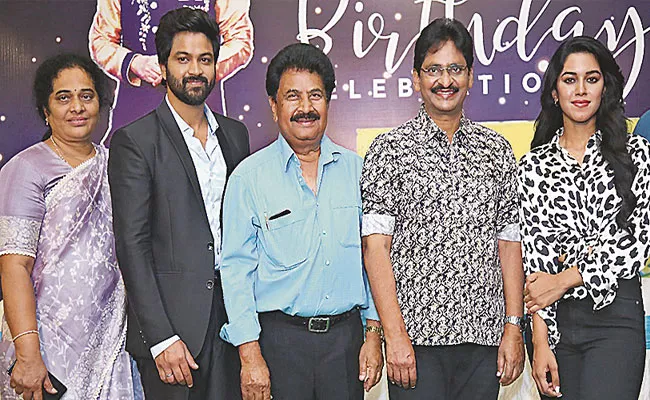 Organic Mama Hybrid Alludu Movie Team Celebrate SV Krishna Reddy Birthday - Sakshi